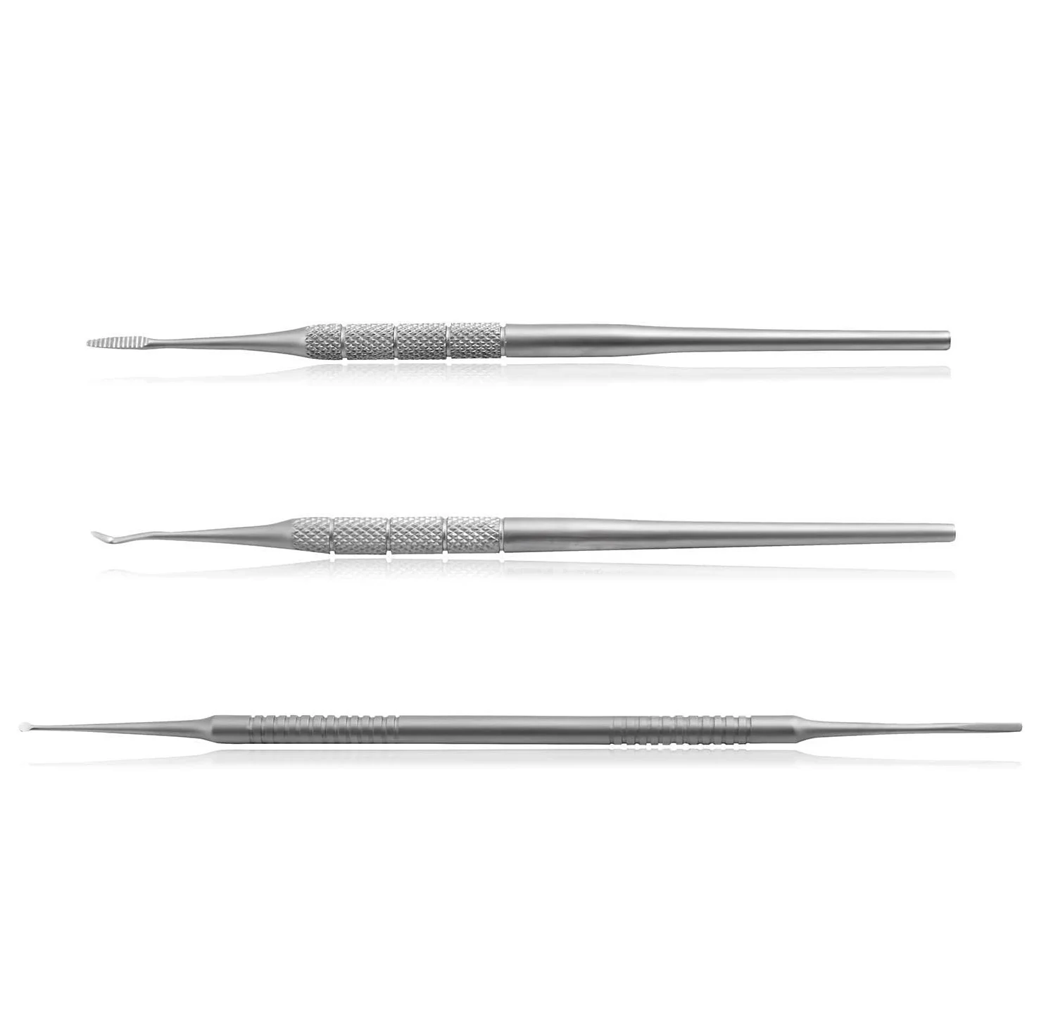 New Podiatry Nail Files Ingrown Toenails File 3pcs set tool Stainless Steel Manicure & Pedicure Use Logo Eco-friendly Pack