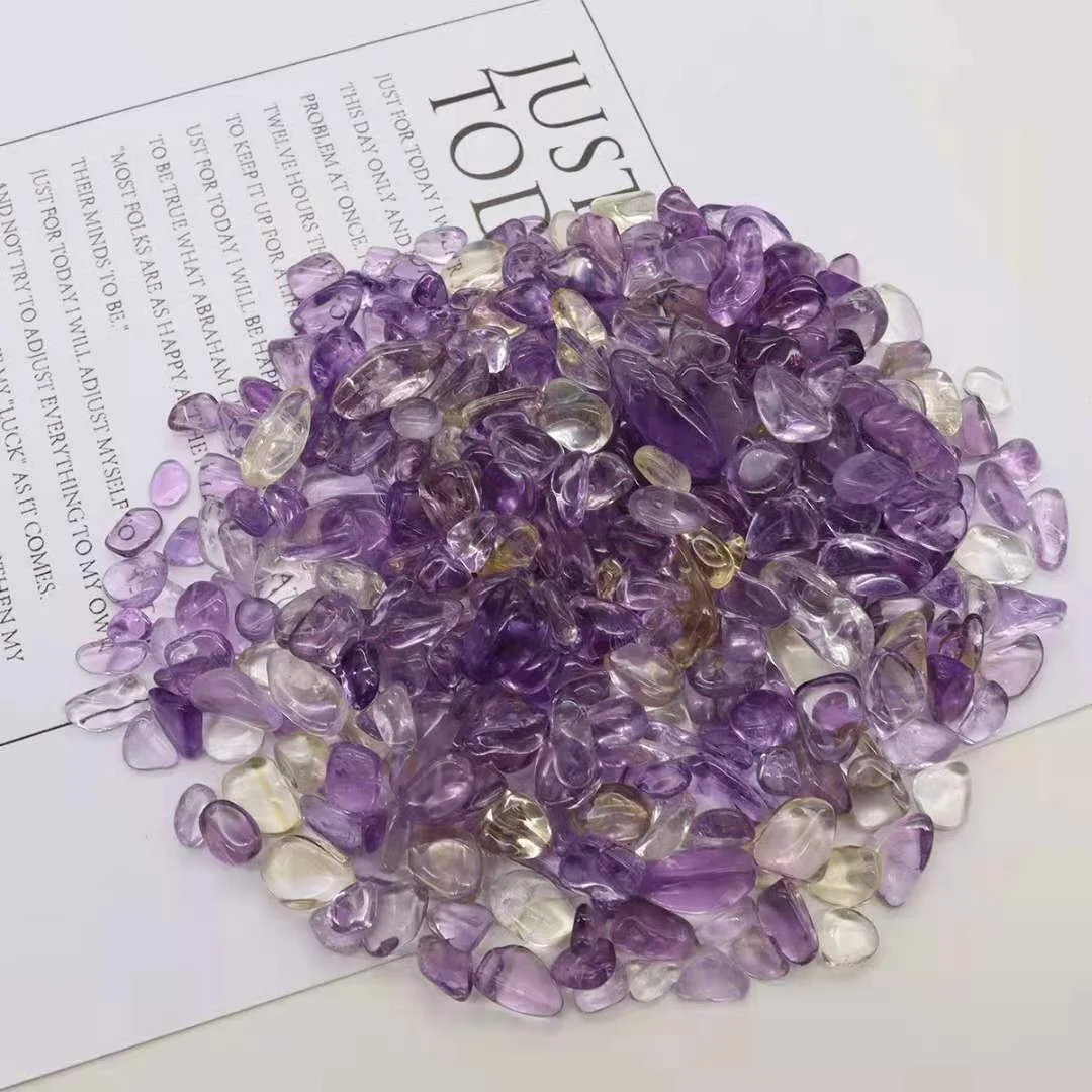 Natural crystal amethyst crushed crystals for crafts polished crystal semi-precious stone crafts stones for clothes decoration