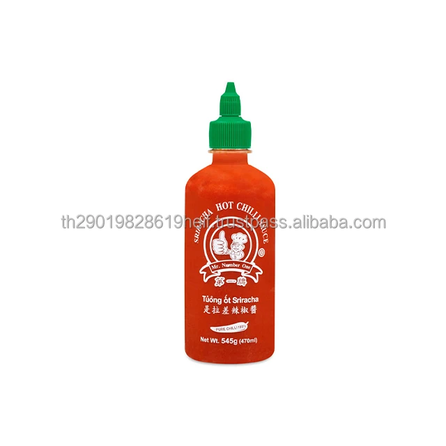 Mr. Number One Brand High Quality Sriracha Hot Chilli Sauce 255 G Product Wholesale From Thailand