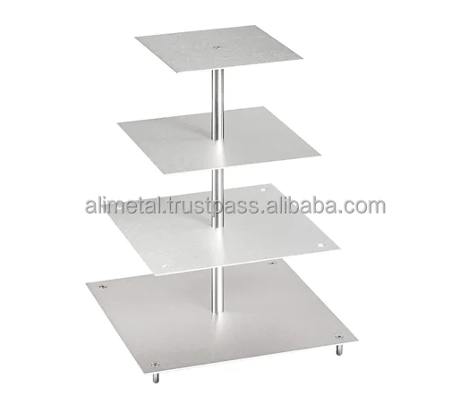 Customizable Modern Cake Stand Simple Metal Shape Metal & Resin Display Stand for Parties Weddings and Restaurants