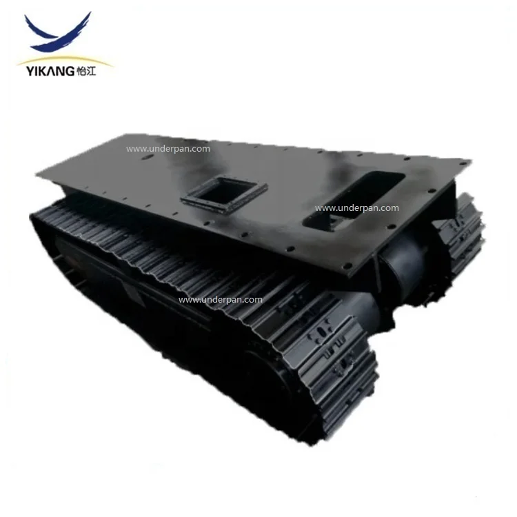 New design 6 tons crawler platform rubber track undercarriage for tracked industry robot vehicles