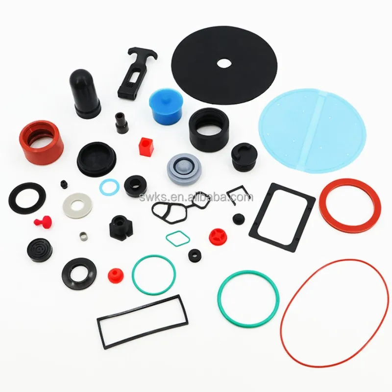 SWKS Manufacture Free Sample Custom NBR EPDM FKM VMQ Silicone Rubber Flat Gasket Sealing Ring