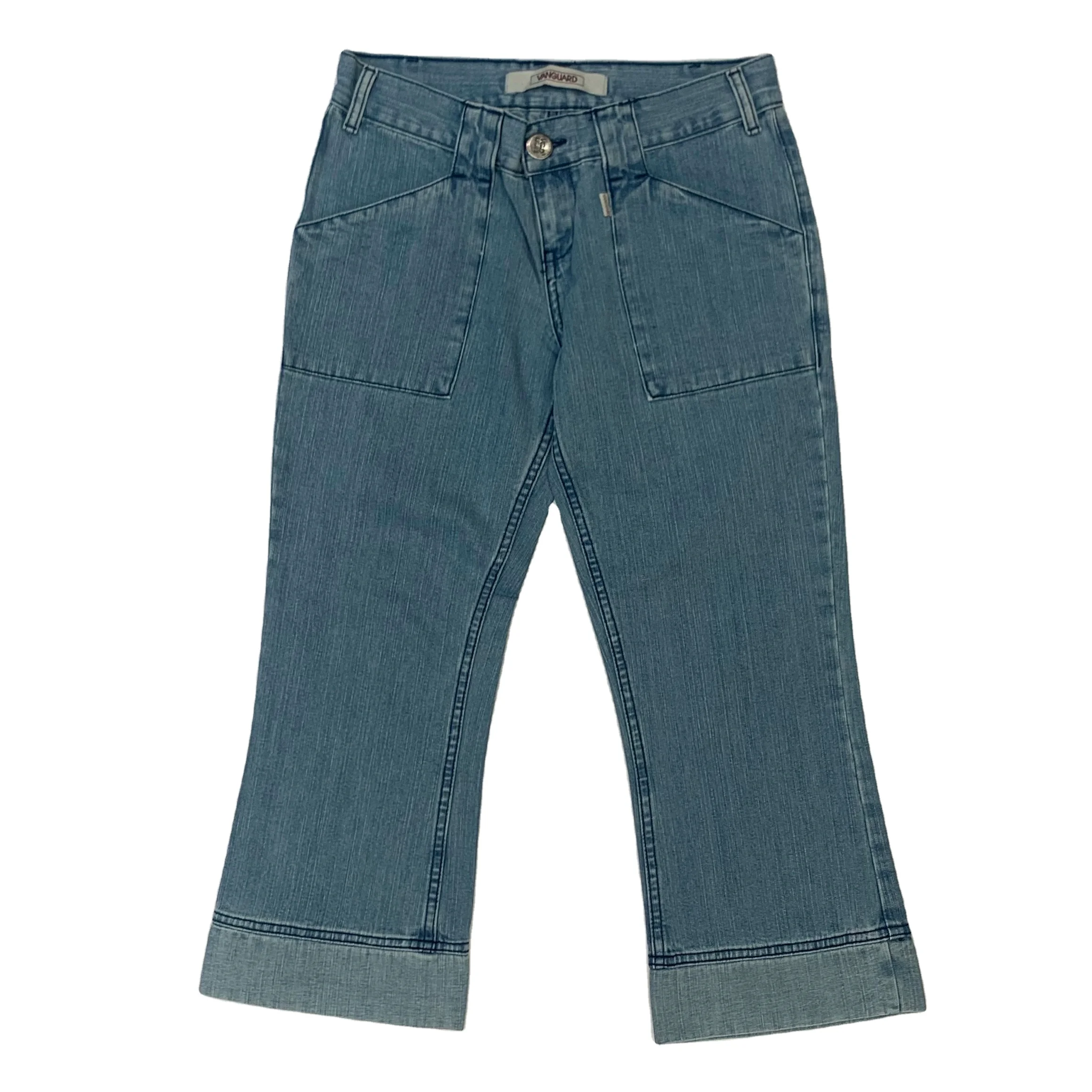 Wholesale Comfortable Embroidered Straight Style Denim Jeans for Girls Kids Loose Fit Flare Pants for Summer Spring Casual Wear