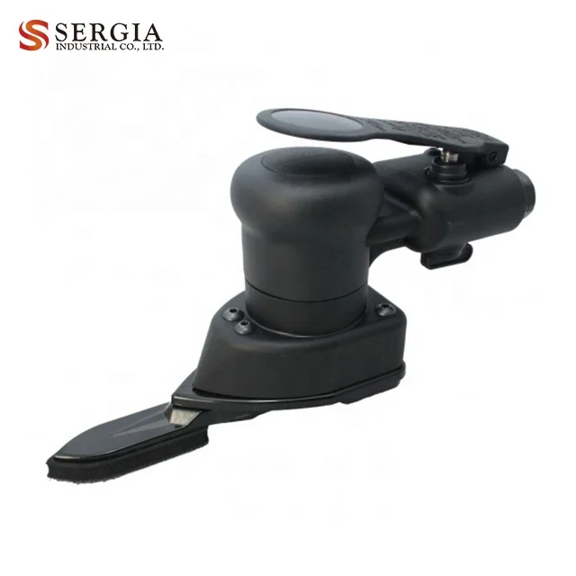 Taiwan Pneumatic Air Palm Long Quartet Square Point Type Mini Finger Sander for Wood Working