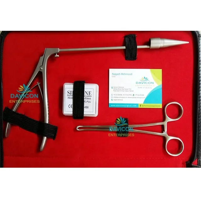 STAINLESS STEEL PREMIUM QUALITY BARRON MCGIVNEY HEMORRHOIDAL LIGATOR FORCEPS