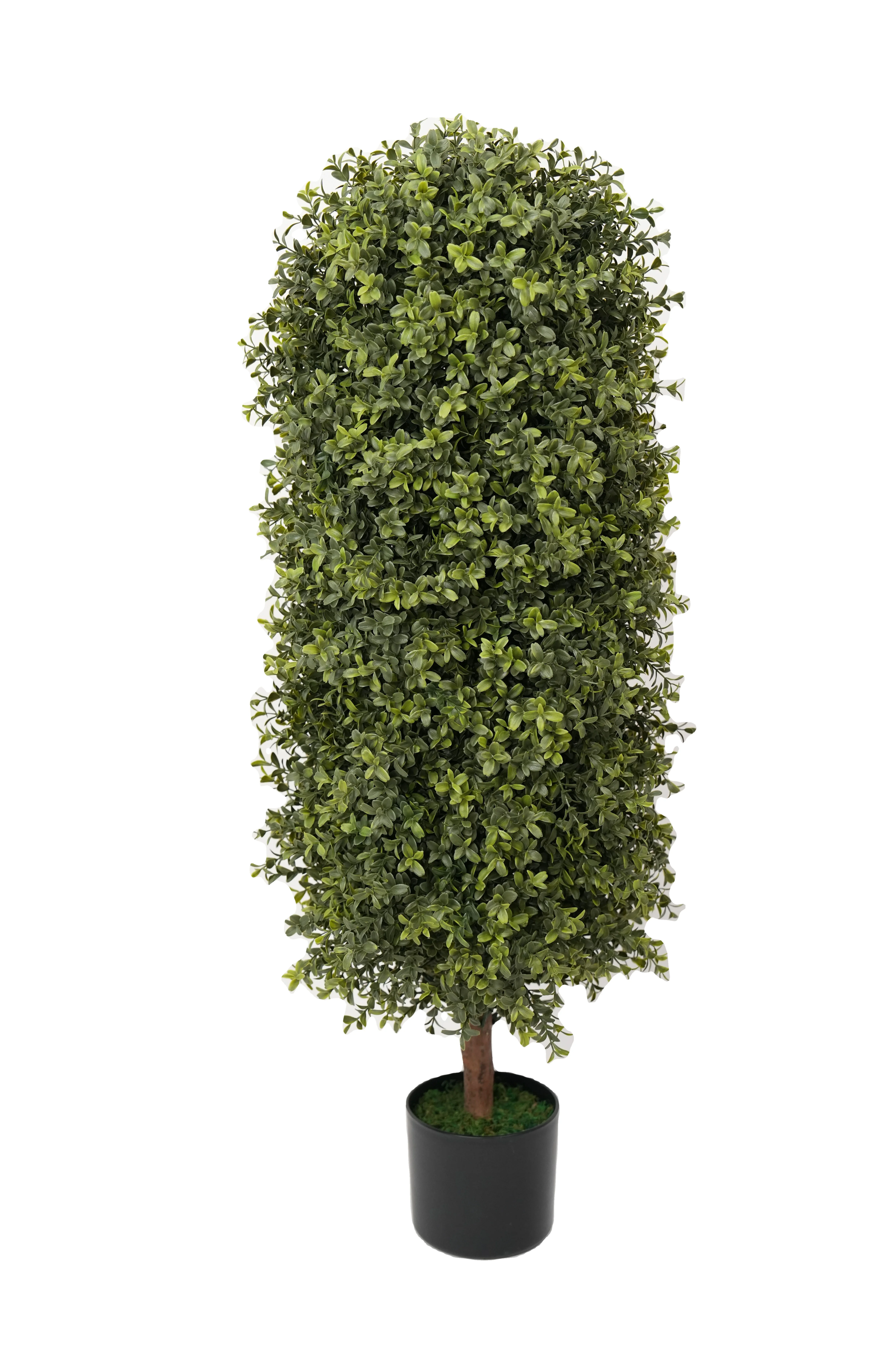 High Quality Faux Plastic Green Leaf Large Artificial Topiary Spiral Tree with Pot for Front Porch Outdoor Decor