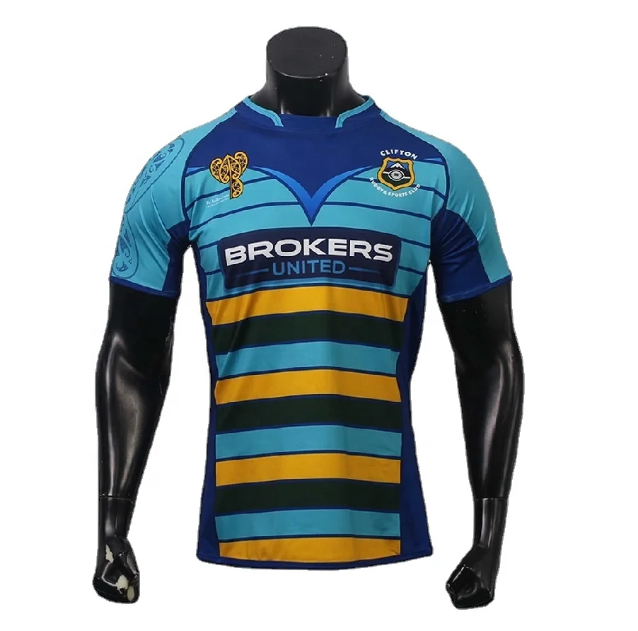 Custom Best quality sublimation customized rugby jerseys wholesale rugby jersey in Pakistan Team logo Rugby training shirts