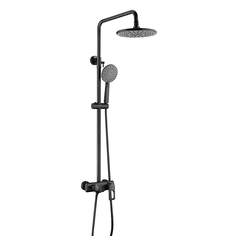 Unique body design new brass surface-mounted rain shower mixer