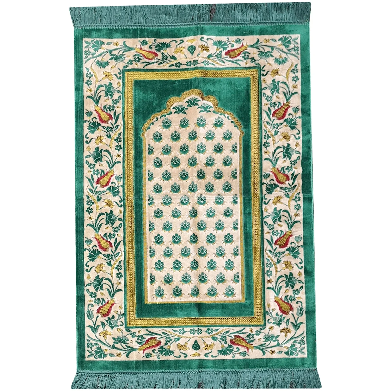 Wholesale Bulk Muslim Prayer mats Non Slip Solid color dyed  Velvet  light weight high quality prayer mats Customized designs