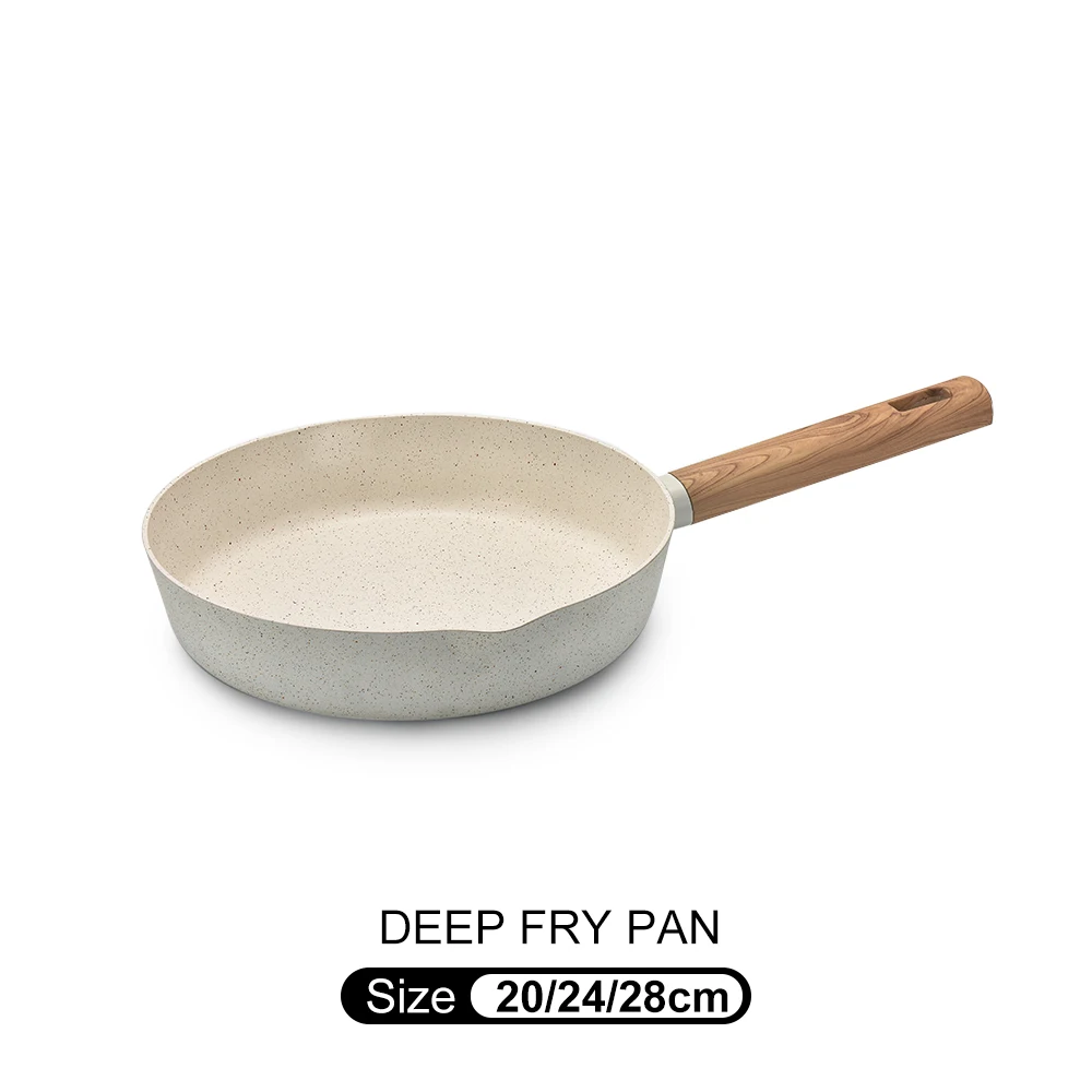 Smartpan оптовая продажа 5 шт. белый роскошный антипригарный мраморный Кухонный набор алюминиевая