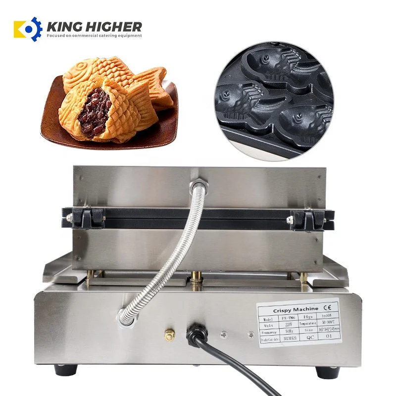 Заводская цена вафельница для рыбы Taiyaki 6 шт.