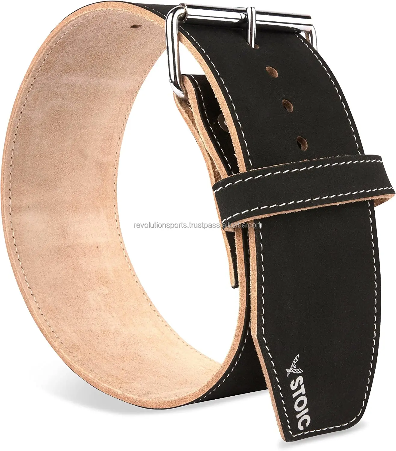 Powerlifting Belt/Weight Lifting Belt - 4 Inches Wide - No Taper for Maximum Support & Protection