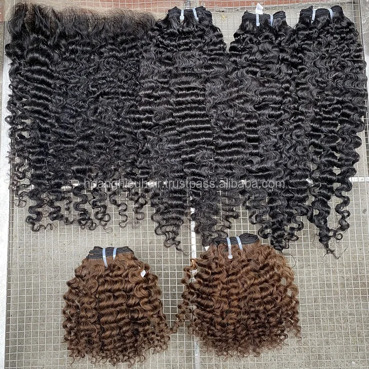 Оптовая продажа Дешевые 100% вьетнамские необработанные волосы бирманские вьющиеся натуральные низкая цена