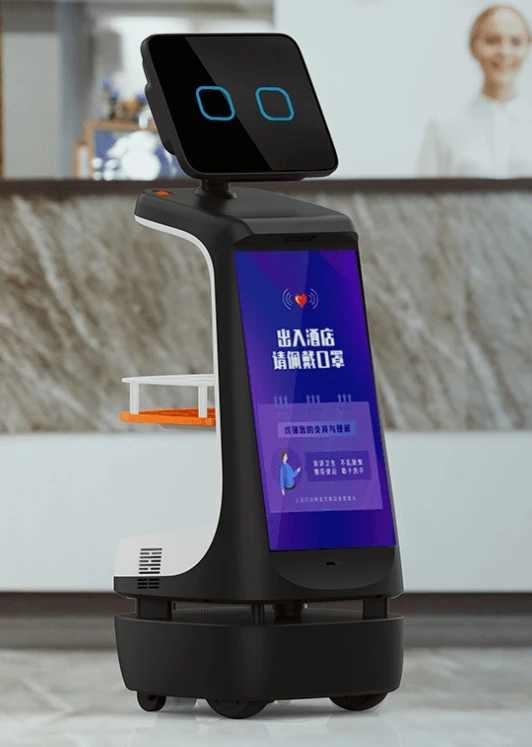2024 Commercial Use Mall Move Robot Artificial Intelligence Telepresence Service Humanoid Smart Restaurant Waiter Robot