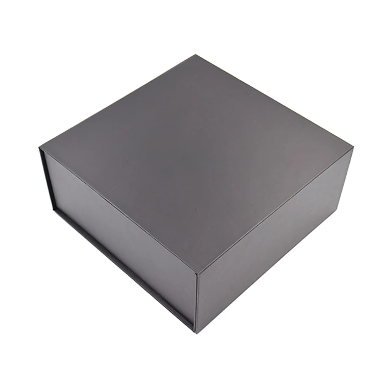 Magnetic Lid Wholesale Luxury Magnet Custom Logo Printing Folding Rigid Box Packaging With Black box packaging Gift Boxes