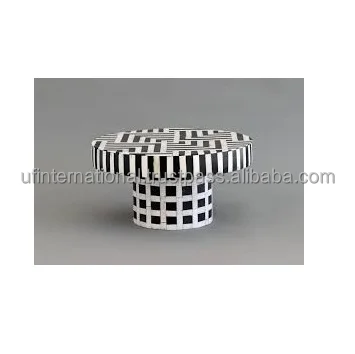 Индийский производитель высокое качество Современная подставка для торта с инкрустацией костей использования дома отеля офиса украшение