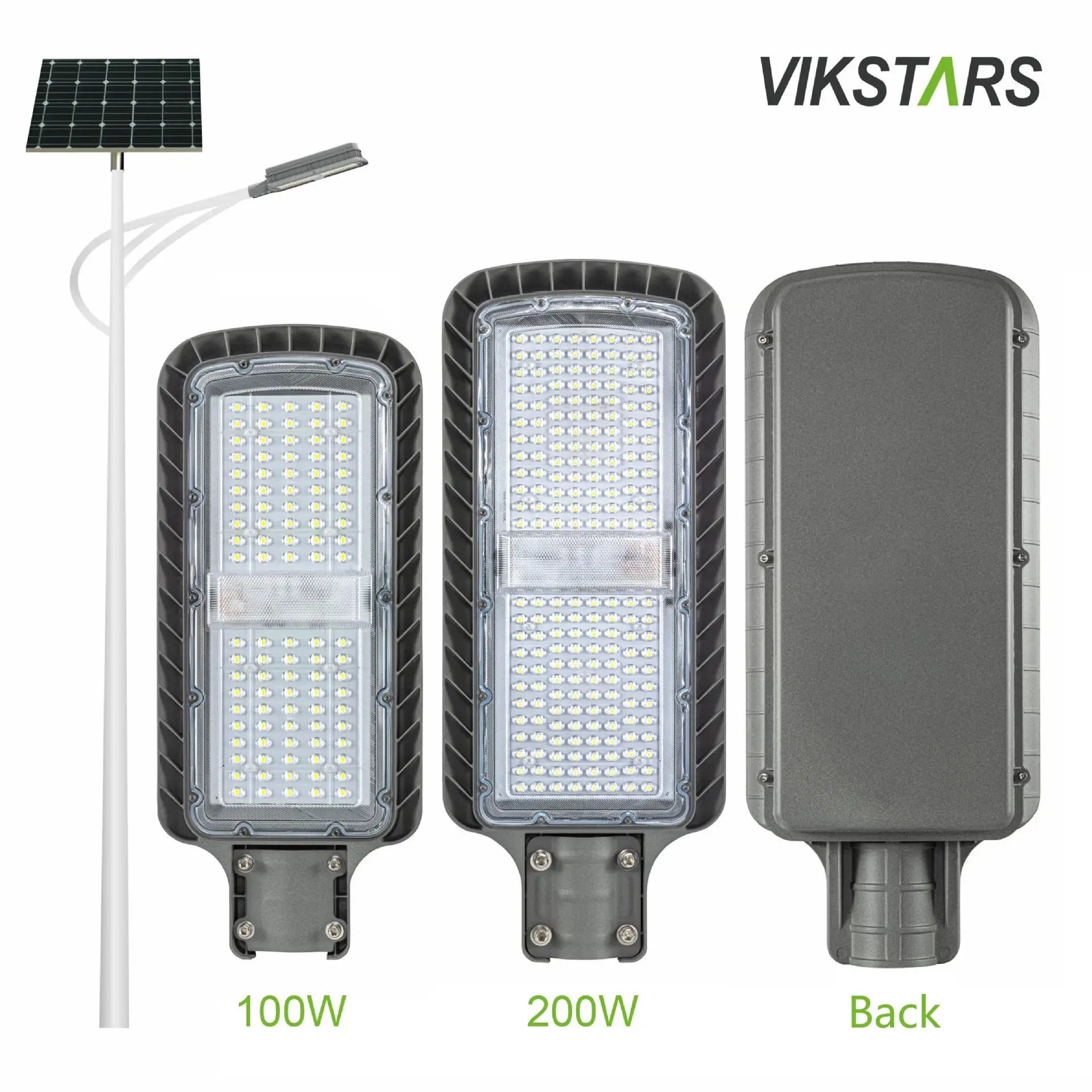 High power 2000 watt 3000 watt split solar street lights for project with solar panel for crossroads main street lighting