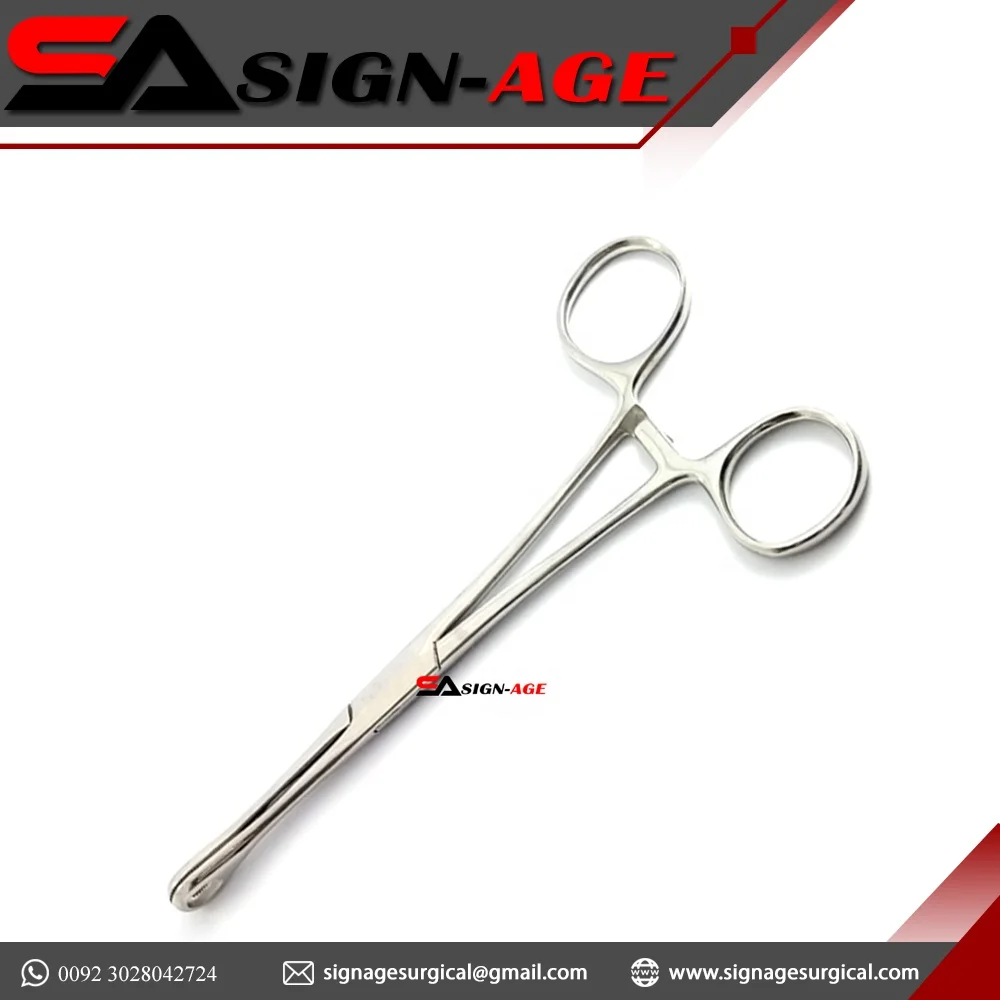2024 Professional Stainless Steel Foerster Sponge Holding Forceps Body Piercing Tool Surgical Instrument