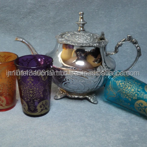 Moroccan Teapot with Moroccan glassses