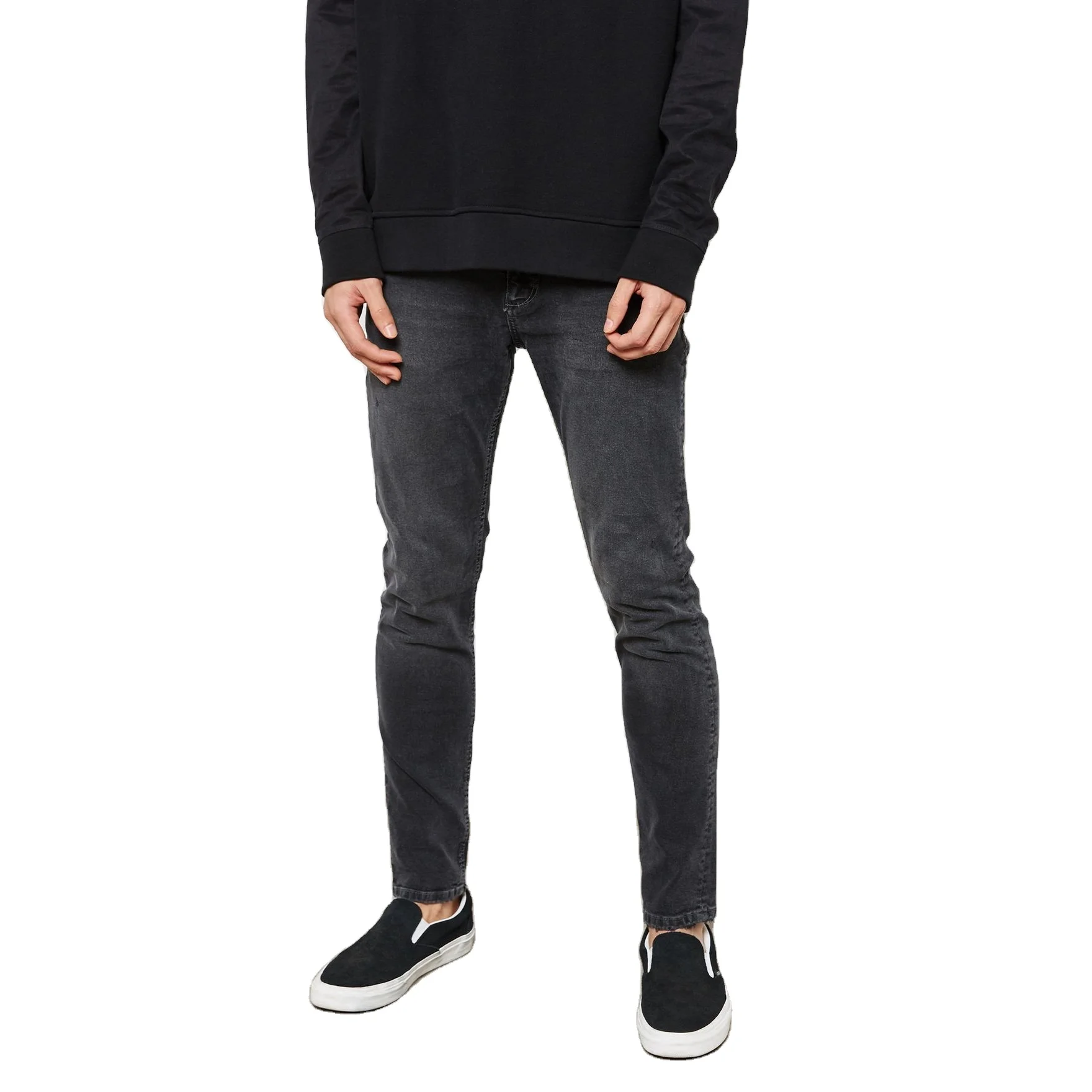 Customized OEM Support Male Casual Denim Jeans Cotton Spandex Slim Fit Straight Jeans For Men From Bangladesh