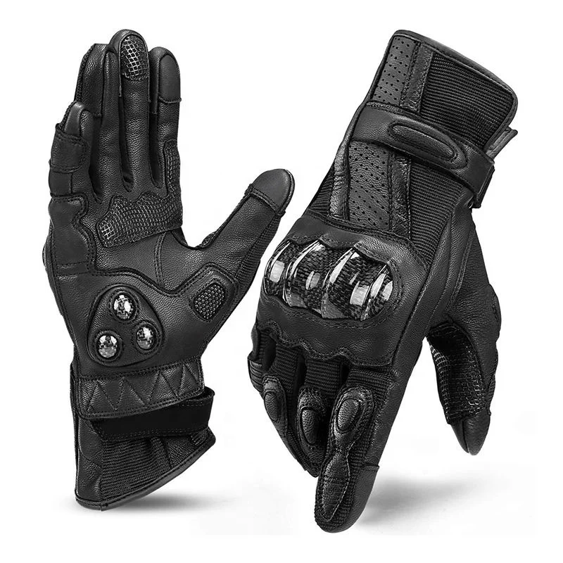 Direct Factory Supplier New Fashion Custom Design And Logo Motorbike Gloves 100% Leather T op Quality Motorcycle Racing Gloves