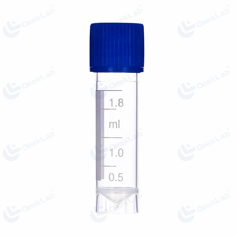 Medical Grade PP Plastic Test Tube Flat Bottom Cryotube Cryovial Tube