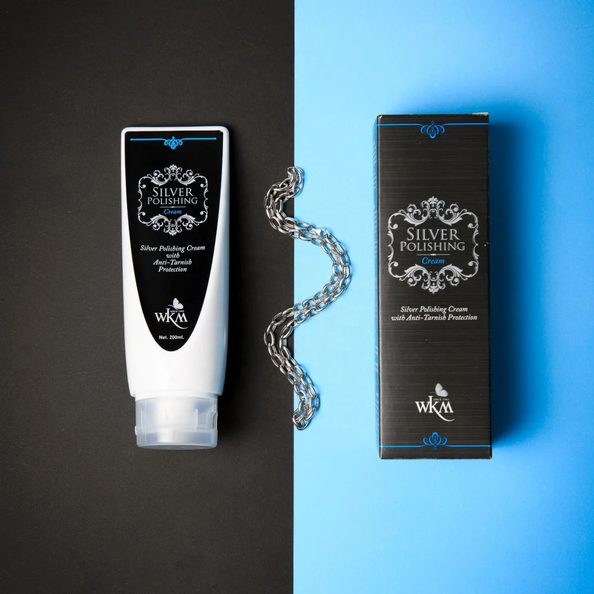 WKM Silver Polishing Cream with Anti-Tarnishing Protection 200 ml