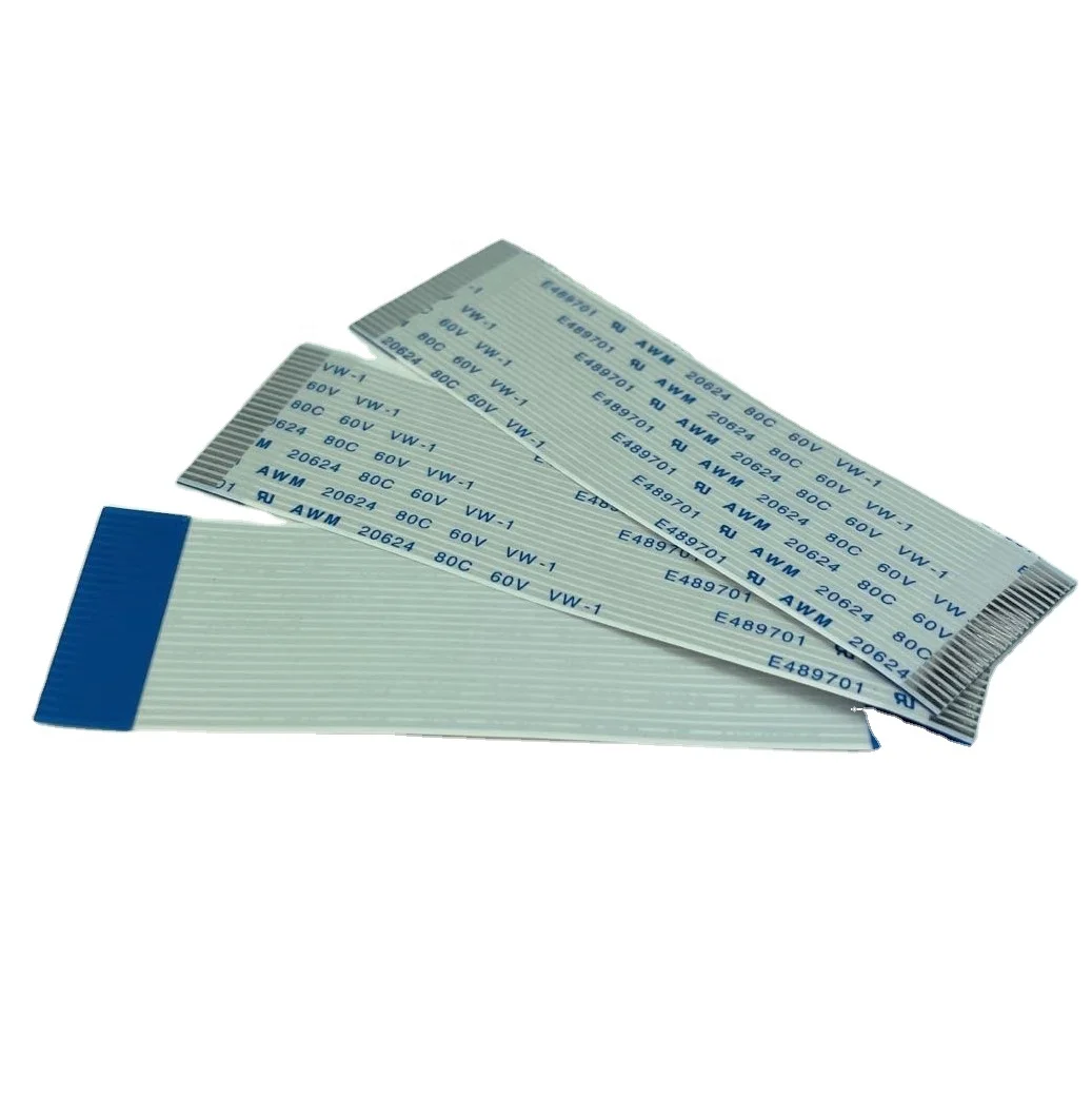 Customized 20624 FFC 24 pin 1.0 mm Pitch 80 mm Wire Harness Cable Assembly Reverse Side