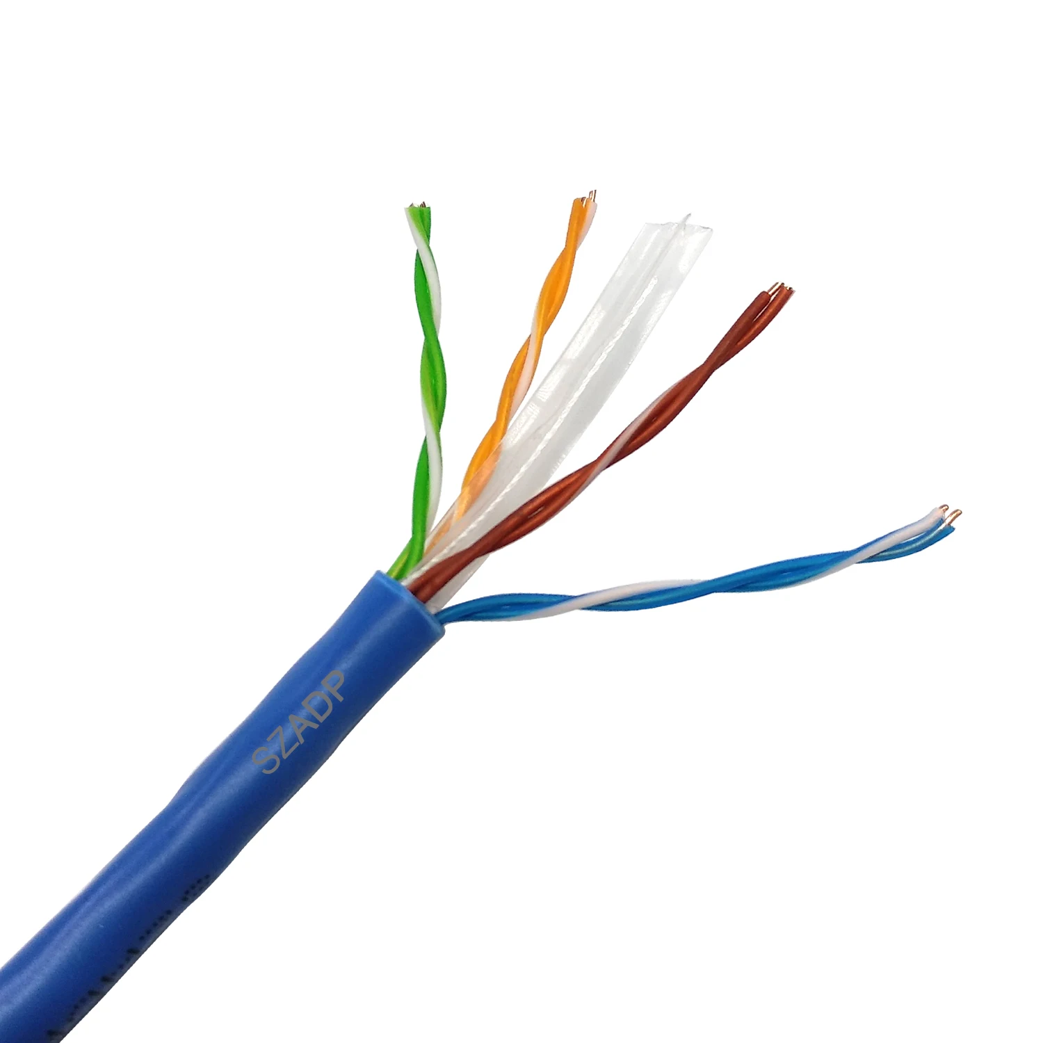 U/UTP FTP SFTP CAT6 Network Cable 250MHz 1000Mbps Twisted 4 Pair Copper CAT 6 CAT6A Ethernet Cable