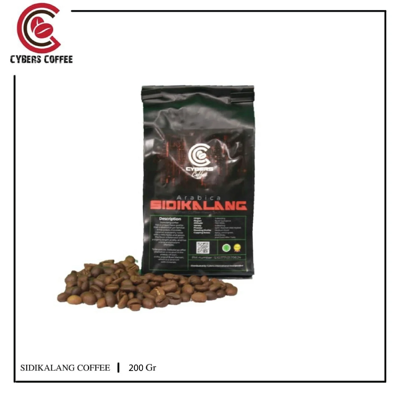 Arabica Sidikalang Indonesian Coffee Packing 200 Gr