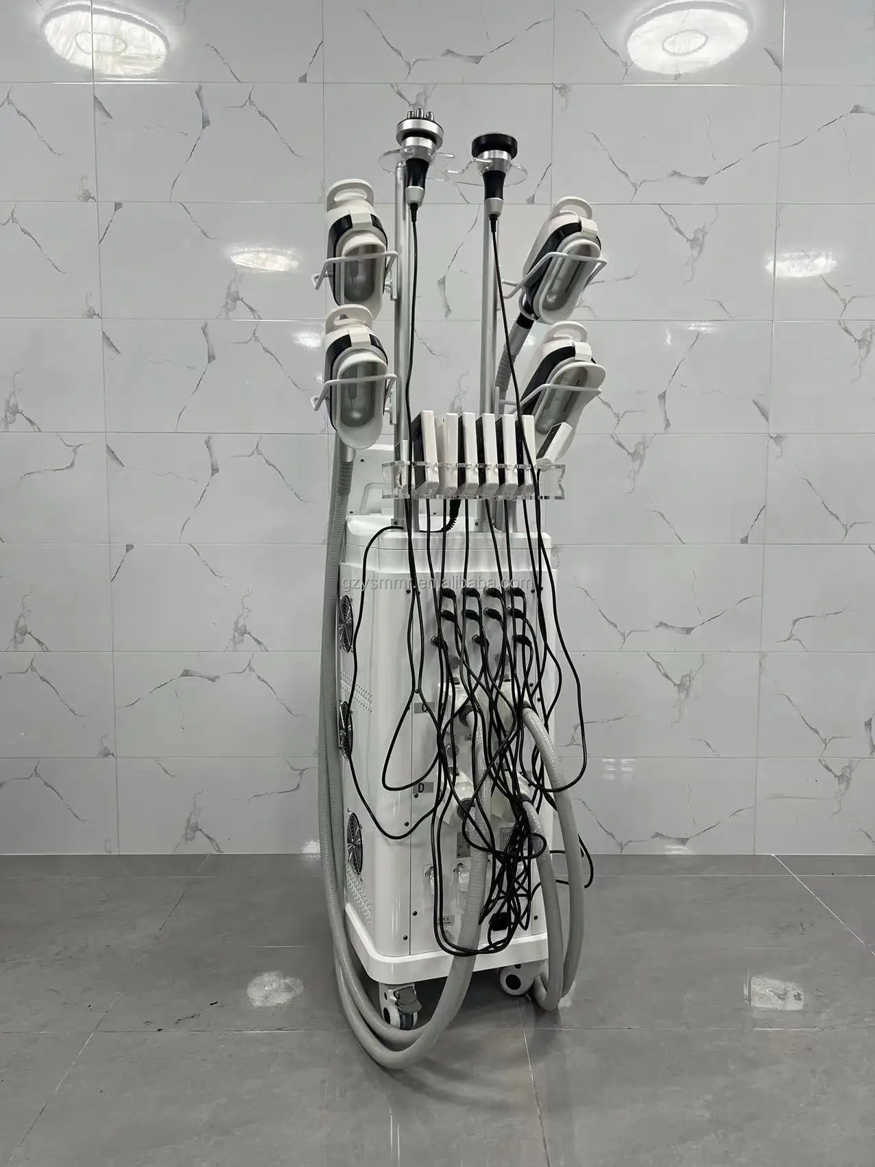 Recent Four Handle 360 Freezer Slimming Instrument Standing Portable Soprano Ice 4 Wave Machine 1 Set Muscle Stimulator Machine