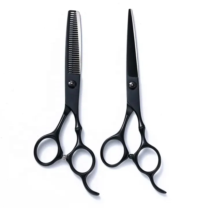 Wholesale Professional Prices Barber Scissor Set Factory Direct Supplier Cheap Solid Color Barber Scissors Set