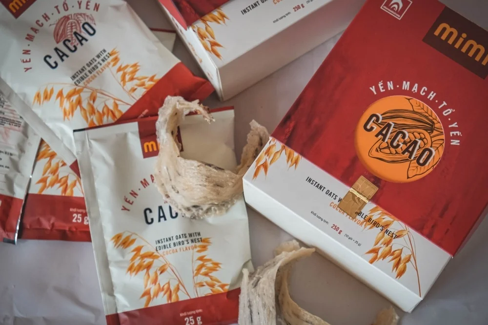Продукт птичьего гнезда Mimi Ласточка Овсянка (какао) Сделано во Вьетнаме высокое качество