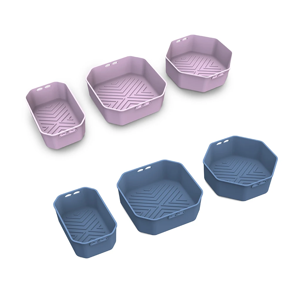 Smartpan Customized Logo Wholesale Price Air Fryer Liners Square Silicone Liners Pot Basket For Air Fryer