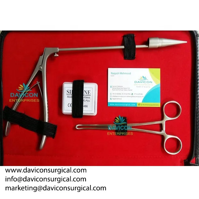 STAINLESS STEEL PREMIUM QUALITY BARRON MCGIVNEY HEMORRHOIDAL LIGATOR FORCEPS