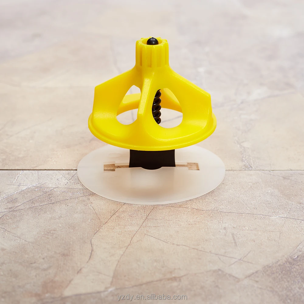 tile leveling system cap spiral base tile spacer spin doctor self leveling tile positioning twister leveler system Threaded Post