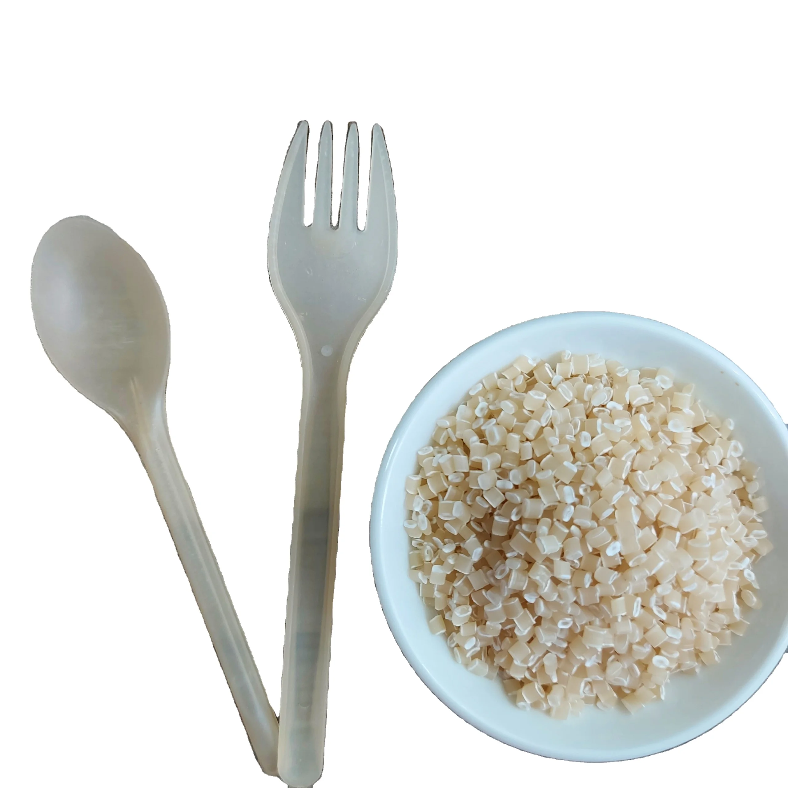 BIO PLASTIC BIO GARBAGE BAG CASSAVA PLASTIC GRANULE PLA RESIN FROM TAPIOCA STARCH