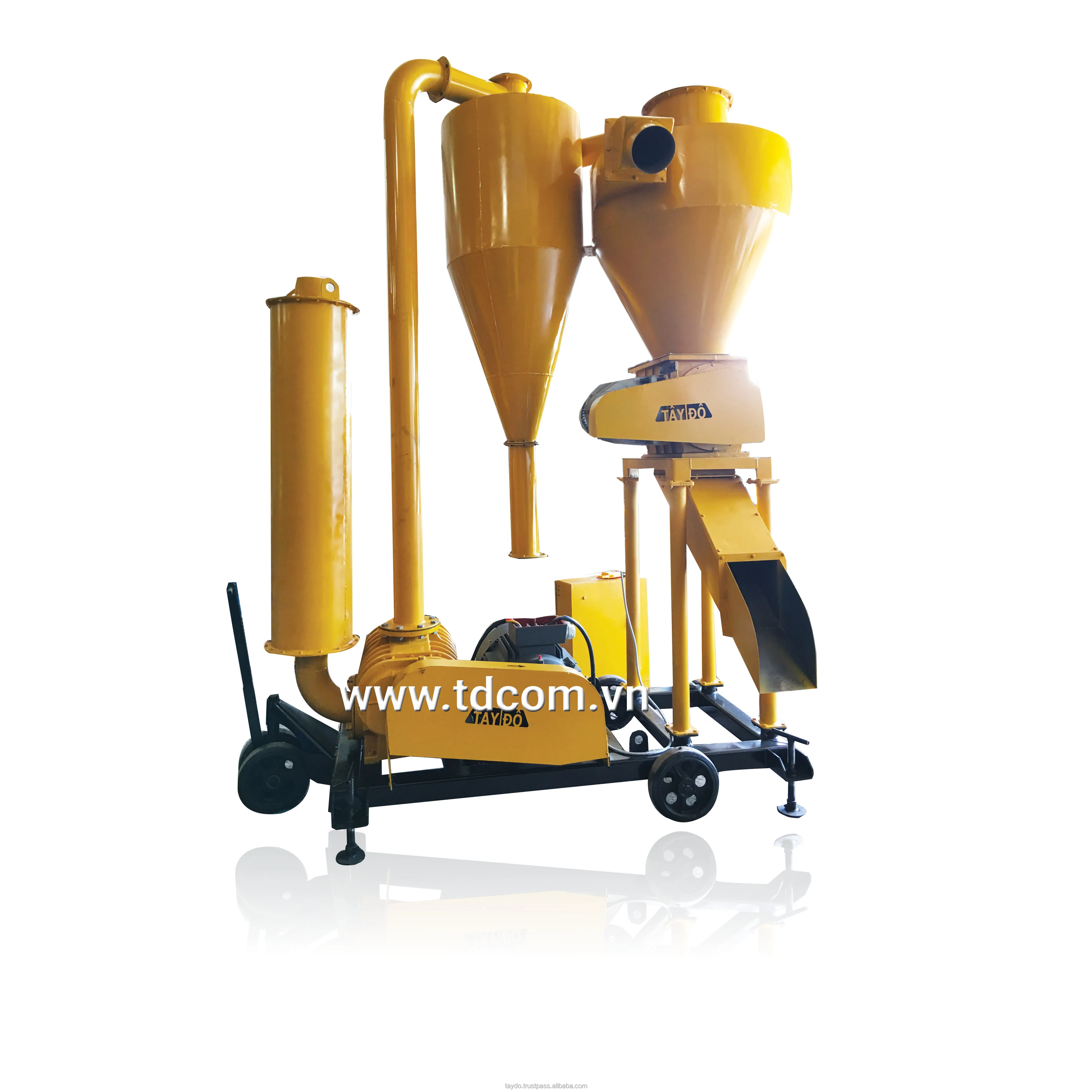 Пневматический вакуумный ленточный конвейер из углеродистой стали способствует транспортировке зерна от сушильной печи в большие пакеты