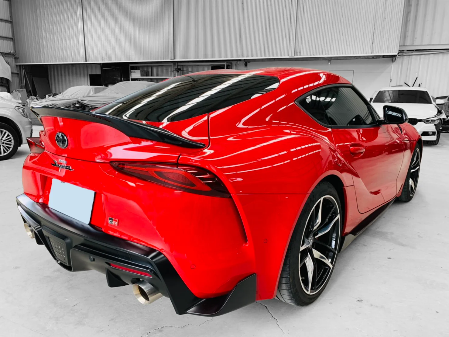 2019~ ABS Material Black Painting color Trunk Lip Spoiler for TOYOTA SUPRA A90 MK5