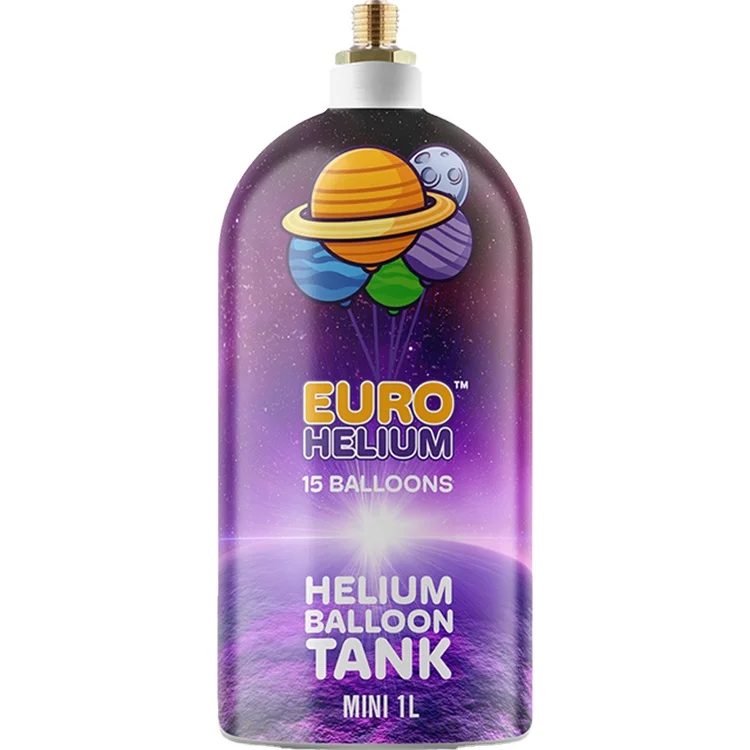 Wholesale Price Best Selling Top Quality Europe Made Customized 1L Aluminum Mini Disposable Helium Gas Cylinders for Sale