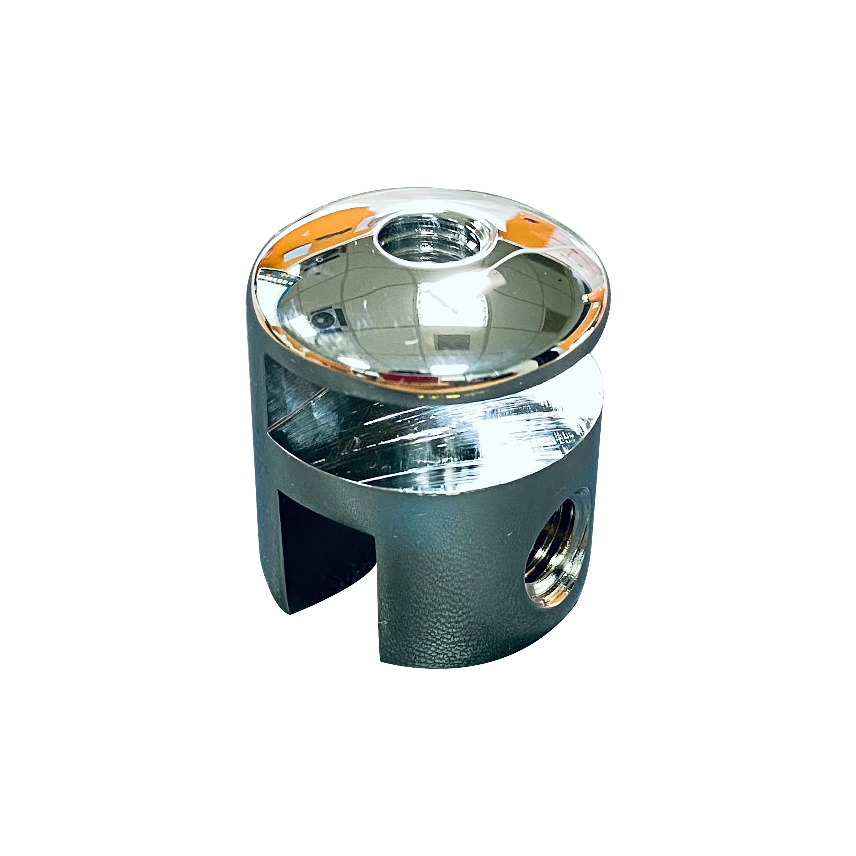 Hole Free 25 x 33mm for 6mm and 10mm glass Polished Chrome Brass Shower Shelf Glass Clamp Connector