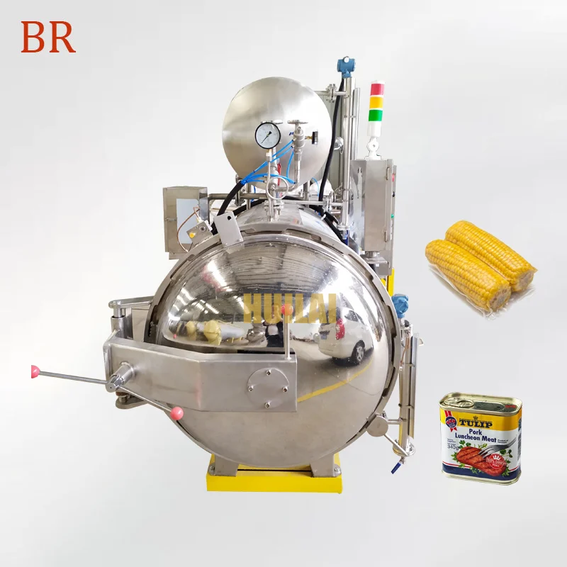 Canned Porridge Mushroom Meat Sauce Sterilization Retort Autoclave Machine Autoclave Retort Sterilizer For Canned Fish