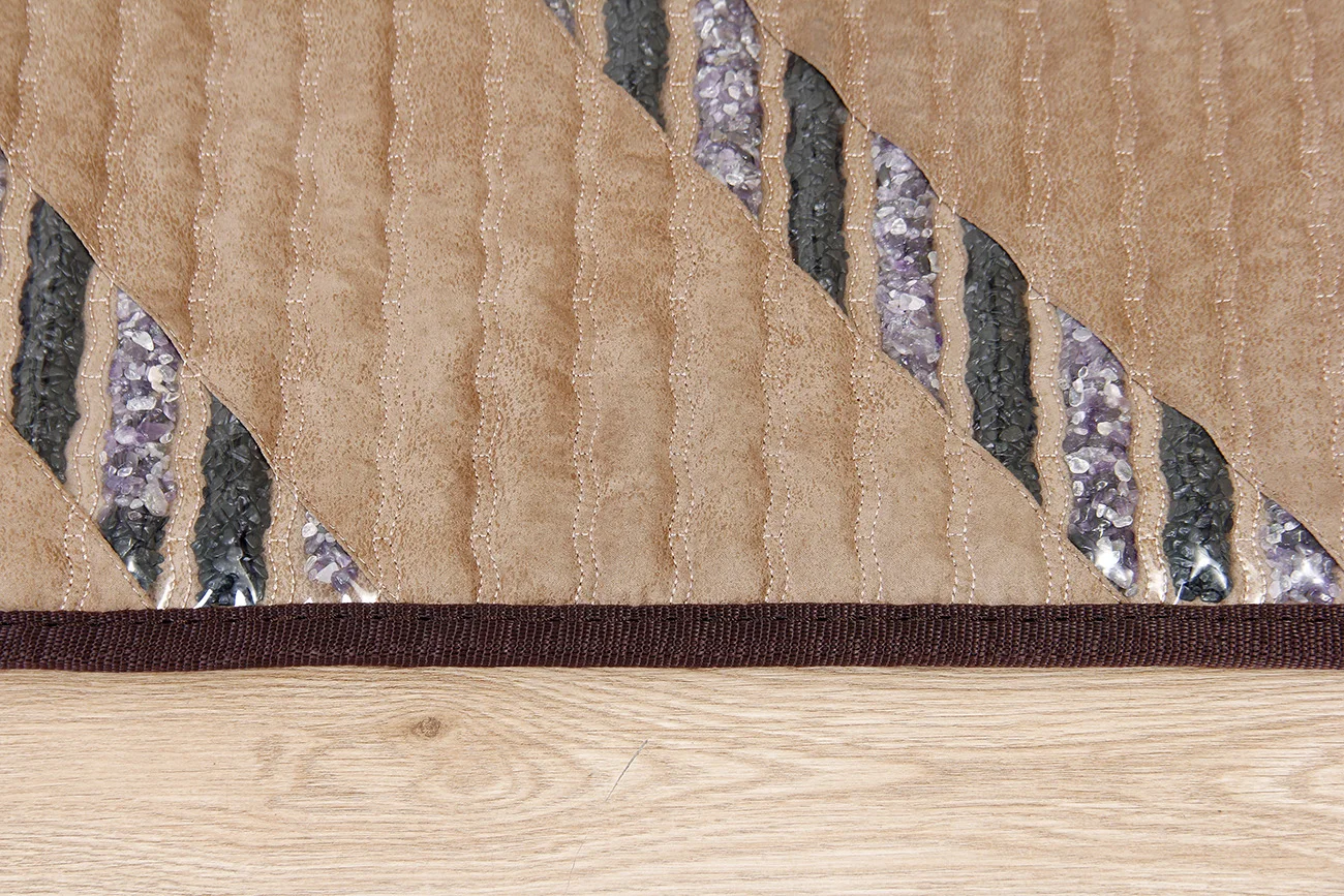 nuga best bed massage bed thermal therapy amethyst mat Health care wellness products infrared mat with healing crystals