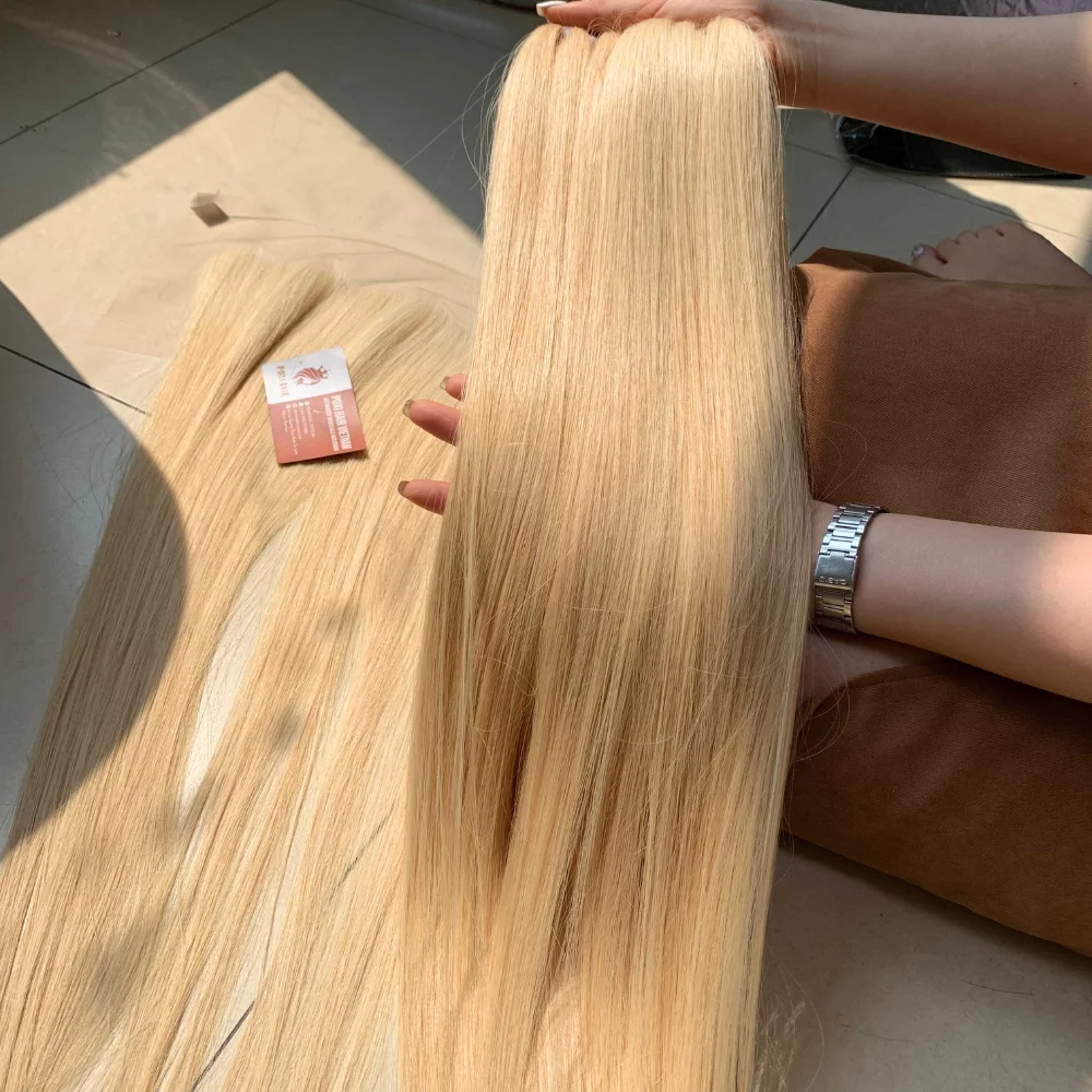 Wholesale 30 Inch 13x4 HD Transparent Lace Front Weave 613 Blonde Straight Virgin Human Hair with Raw Hair Combo Style Ponytails