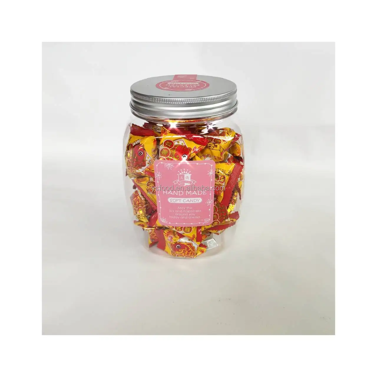 Vegetarian fruit soft medible candy sweets bottled