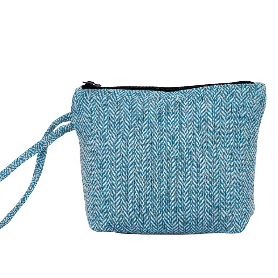 Eco-safe Cotton Zipper Pouch Case Handmade Nepali Product Promotional Packaging Cotton Lining Custom Size Design Cosmetic Case