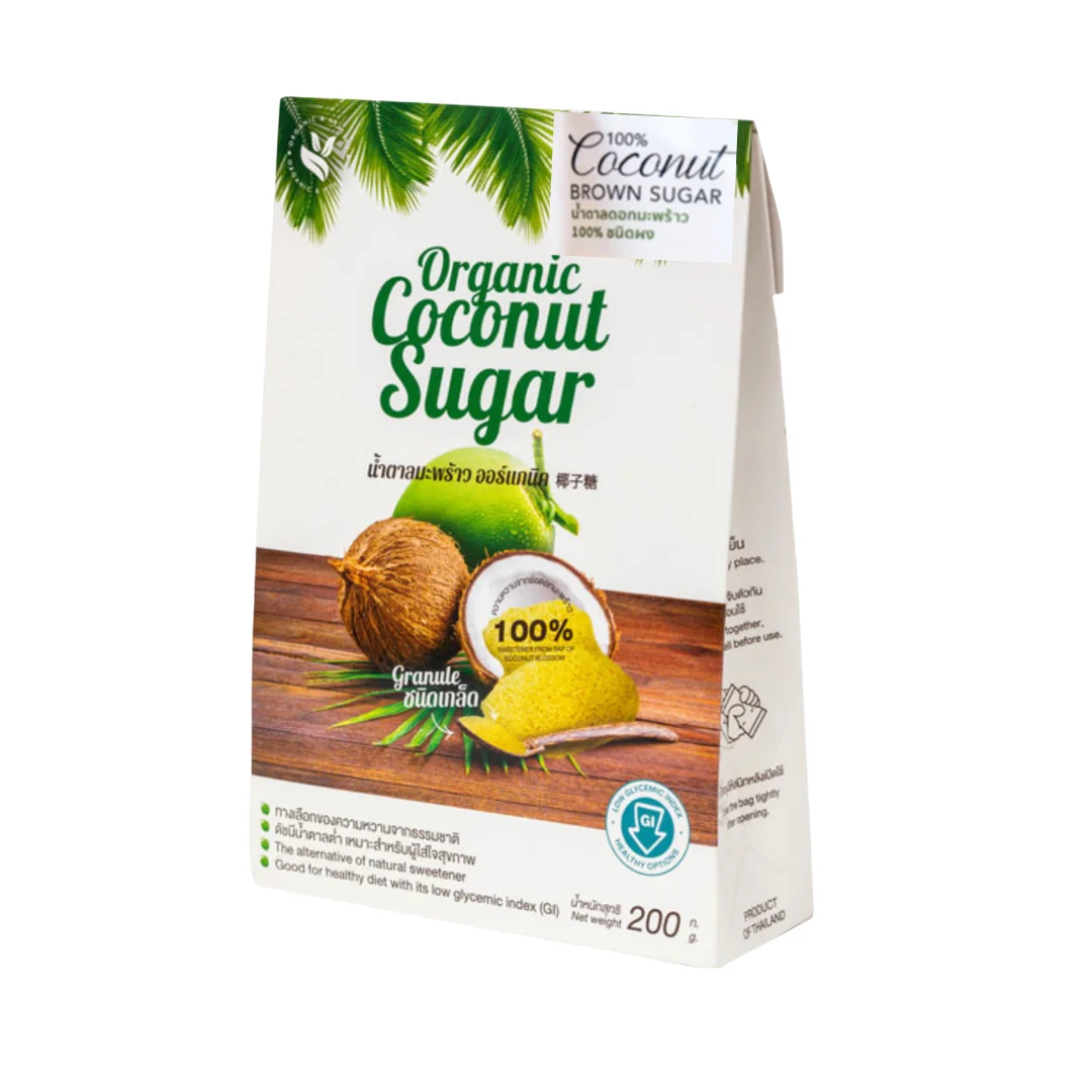 Vegan Gluten Free Non GMO AD Organic Coconut Blossom Sugar Most Popular Product of Thailand Wholesale Best Price 25 Kg