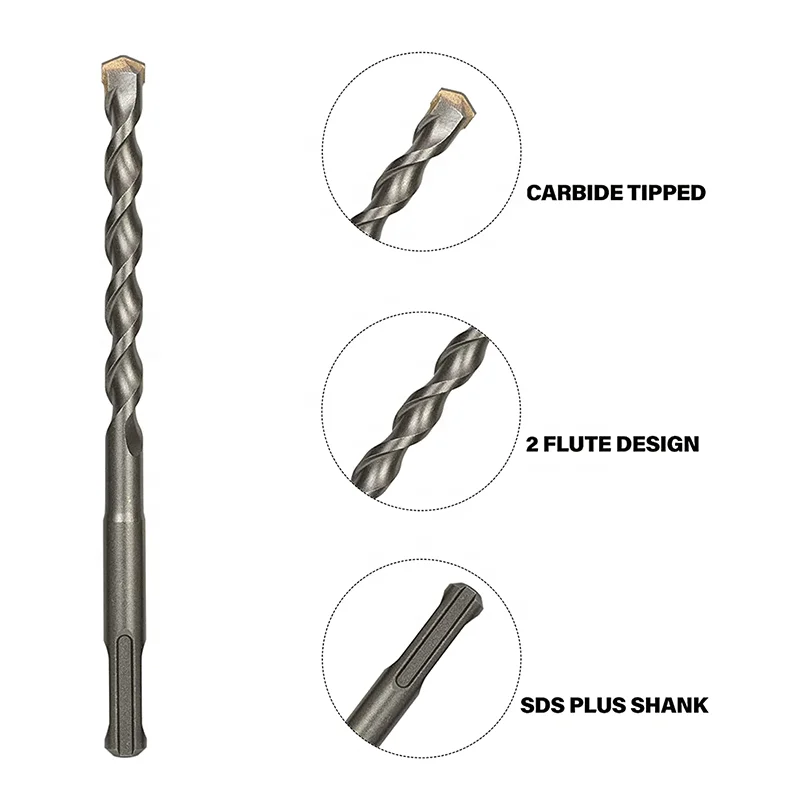 Cross Type Tungsten Steel Alloy Sds Plus Electric Hammer Drill Bits For Masonry Concrete