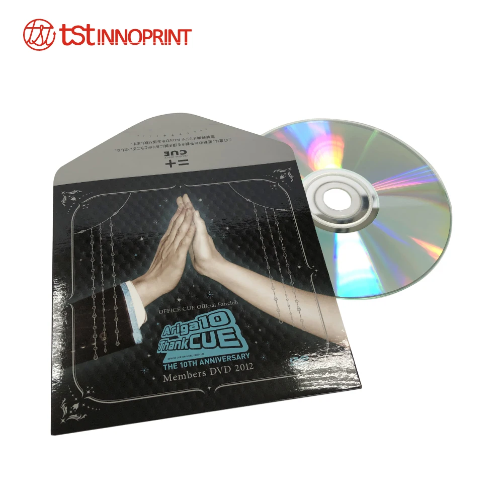 Custom Printing Mailer Style CD Packaging with Gloss Lamination