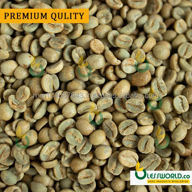 New Season 2021 Premium Quality Robusta Washed  arabica coffee bean price of raw coffee Bean.